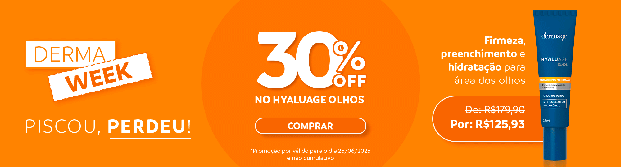 Piscou, perdeu