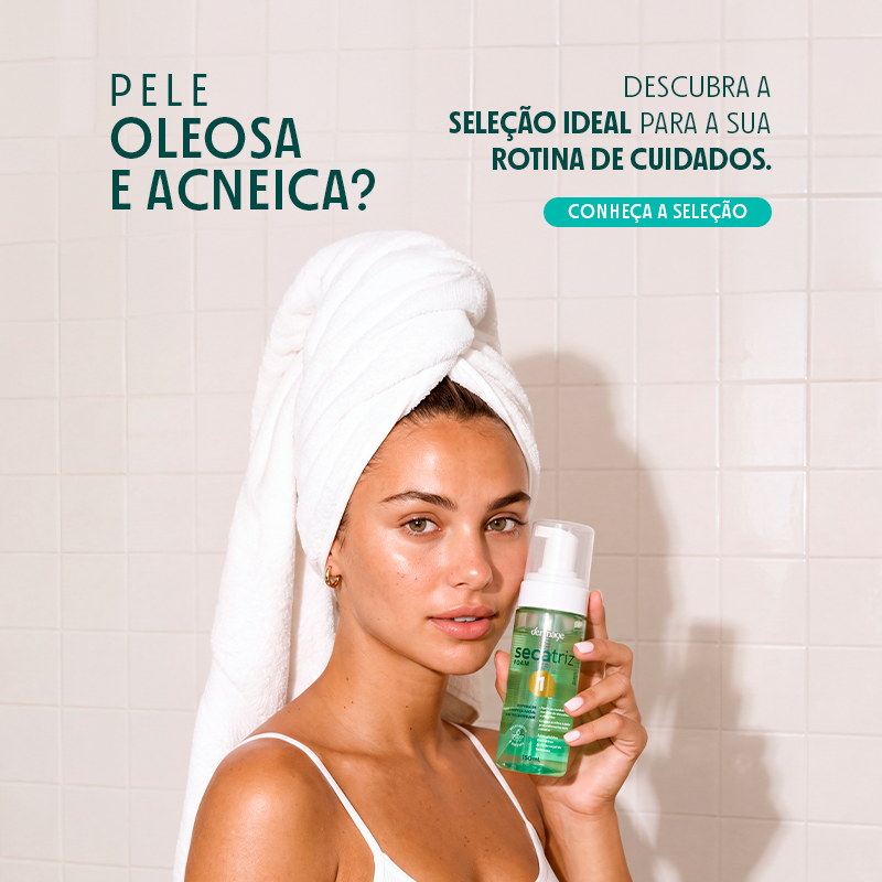 pele oleosa e acneica